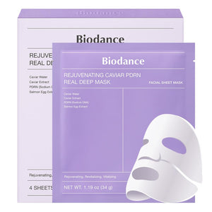 BIODANCE Bio-Collagen Real Deep Mask, Hydrating Overnight Hydrogel Mask, Pore Minimizing, Elasticity Improvement, Korean Skincare | 1.19oz(34g) x 4ea - Sherry's Favorite Beauty Products