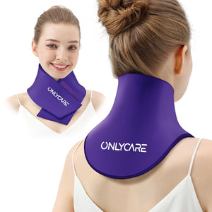 ONLYCARE Neck Ice Pack Wrap Gel - Upgraded Ice Packs for Neck Reusable, Hot and Cold Compress, Relief of Pain, Swelling, Sprains, Office Pressure - Sherry's Favorite Beauty Products